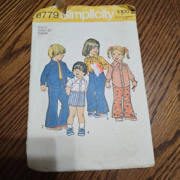 Simplicity Girls Vintage Sewing Pattern Lot - Picture 5 of 7